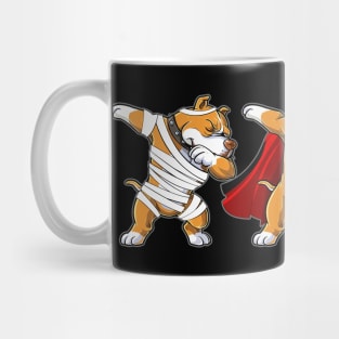 Pitbull Dabing Horror Halloween T-shirt Mug